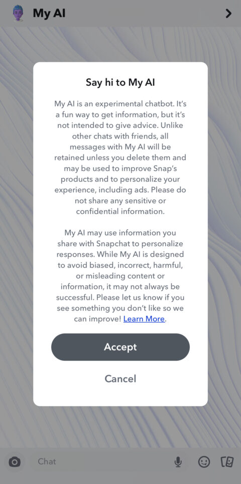 Snapchat lanza My AI: un nuevo chatbot para redes sociales