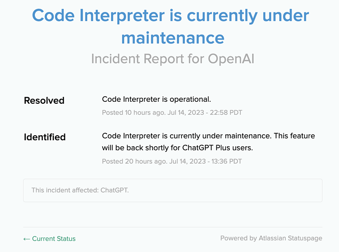 Code Interpreter Available For All ChatGPT Plus Users