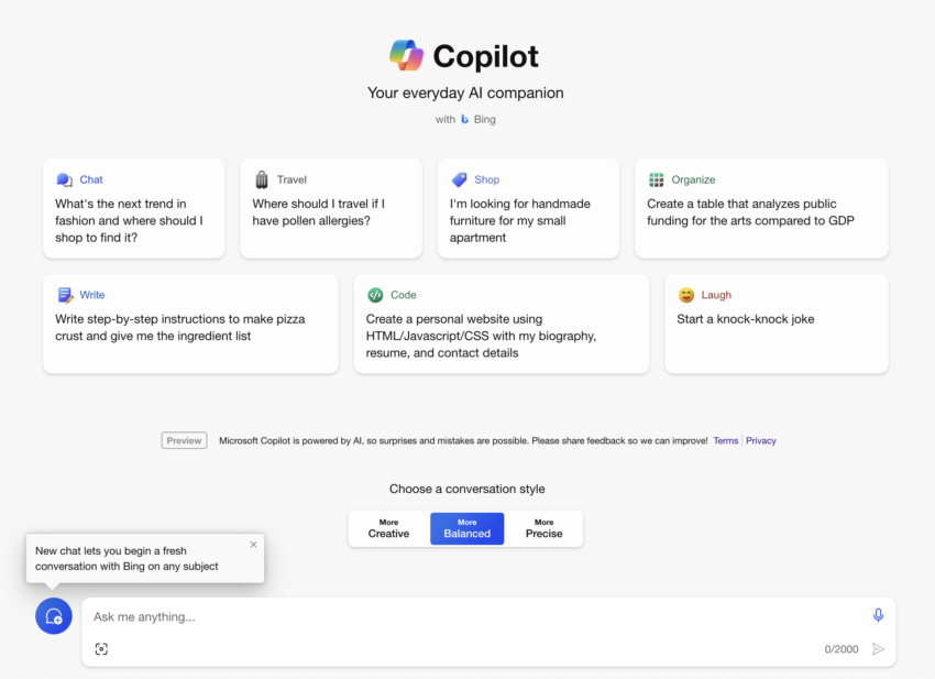 Microsoft Copilot AI With Bing Will Use OpenAI GPTs And Plugins