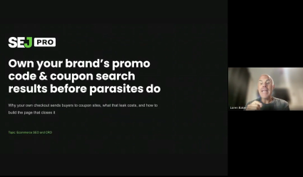 Ecommerce SEO: Own Your Brand's Promo Code and Coupon Search Results recording thumbnail