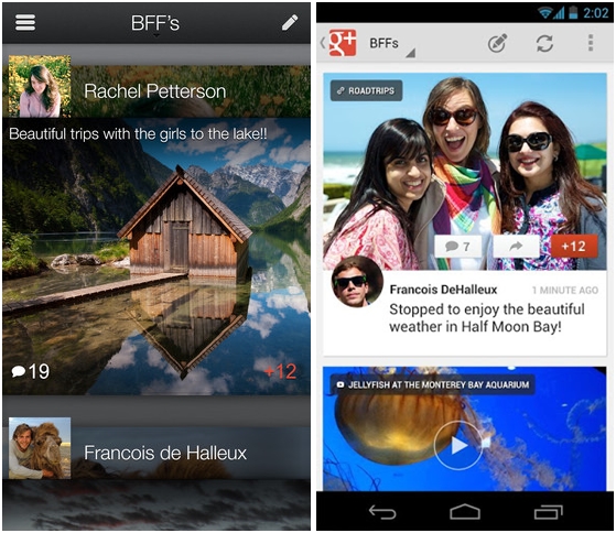 Google+ v3.2 for iOS and Android